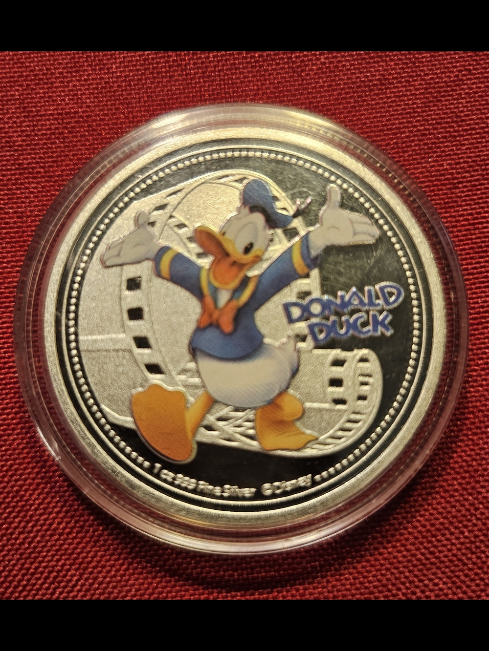 Donald Duck Colorized Collectible .999 Silver Plated Commemorative Coin